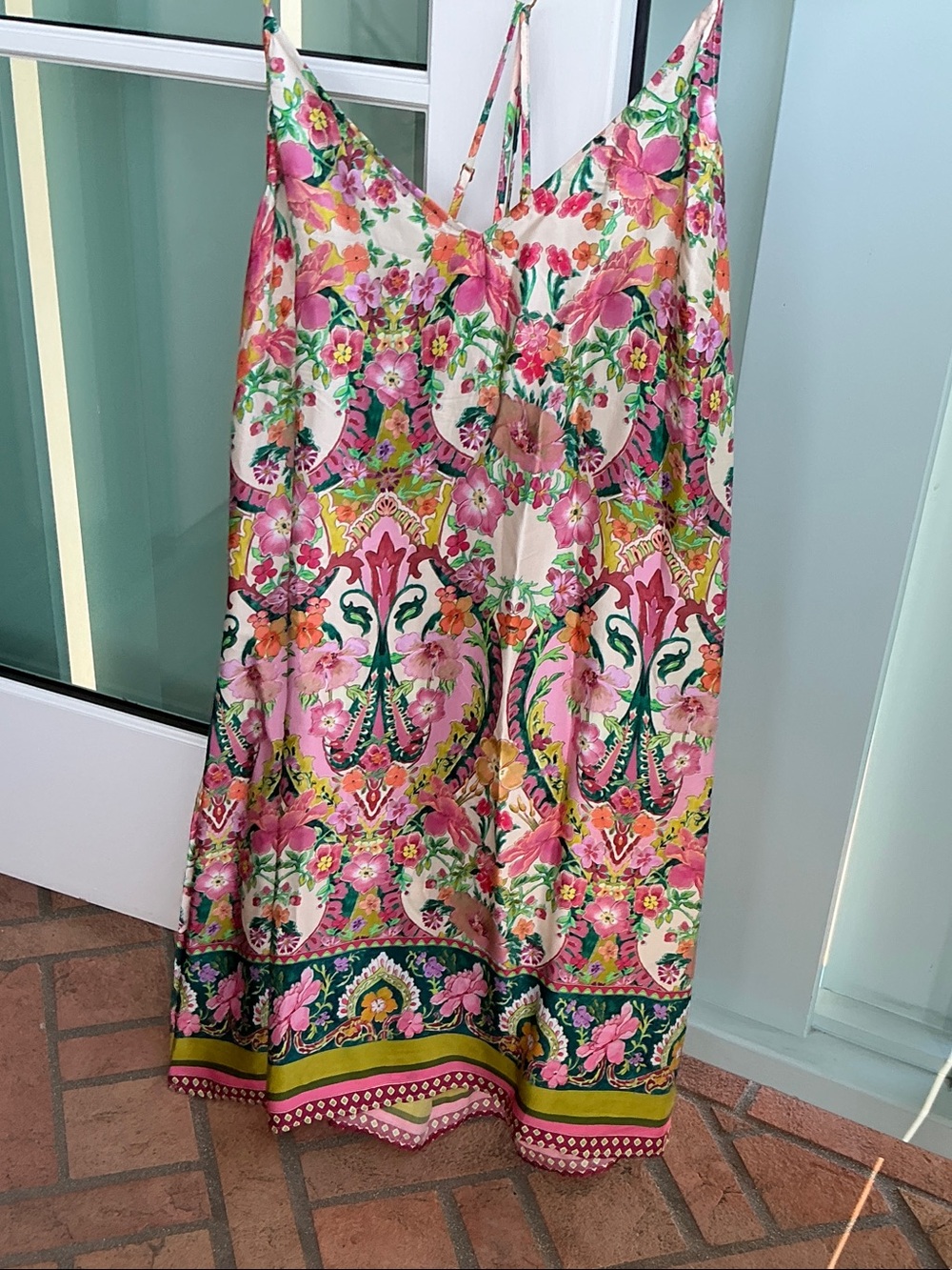 Lise Charmel Floral Print Pink & Green Chemise